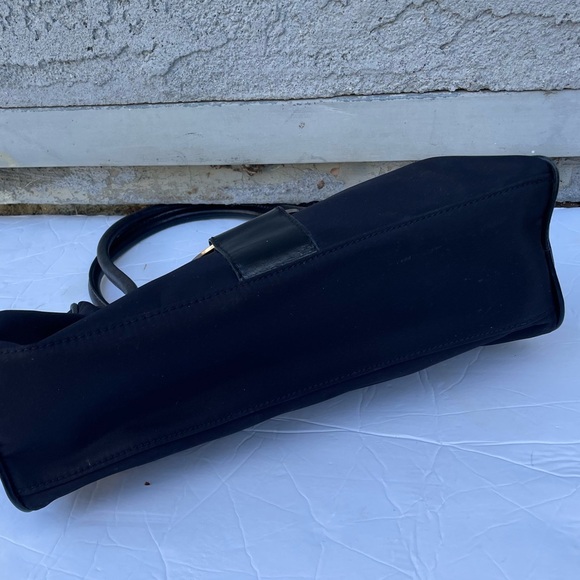 ANNE KLEIN PURSE LEATHER TRIM HANDBAG SHOULDER - Picture 5 of 11